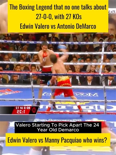 The Boxing Legend!! Edwin Valero vs Antonio DeMarco🥊 #boxing #Kickboxing #fighter #petarung #viral | Hexazz Game