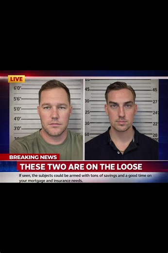 🚨 BREAKING: Corey Vance escapes- The Mortgage Broker Outlaw broke out of the Real Estate Jail- He was caught on camera slipping the lock on the jail cell and outruns security, breaks through the front door, only to discover his Vance Home Loans getaway car turned the wrong way 🤦‍♂️ Ends up sprinting through Webster County woods, teaming up with an insurance agent who escaped first 👀 @Jeremiah Suazo | SpringfieldMO Last seen heading toward Greene County armed with insurance savings mortgage ra