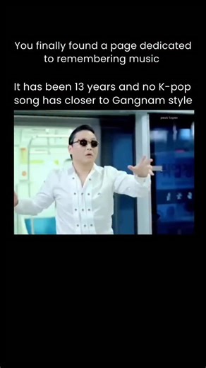 Remembering Music on Instagram: "PSY — “Gangnam Style” (2012) It’s been 13 years, and no K-pop song has come close to matching the global impact of Gangnam Style. It wasn’t just a hit — it was a full cultural reset. The song smashed language barriers, dominated charts worldwide, and introduced millions of people to K-pop for the very first time. The choreography, humor, and perfect internet-era timing turned it into lightning in a bottle. While many K-pop releases since have achieved massive suc