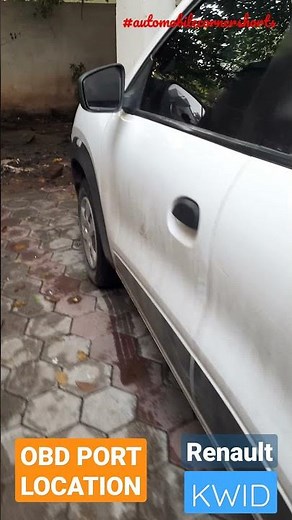 OBD port in RENAULT KWID (Location)