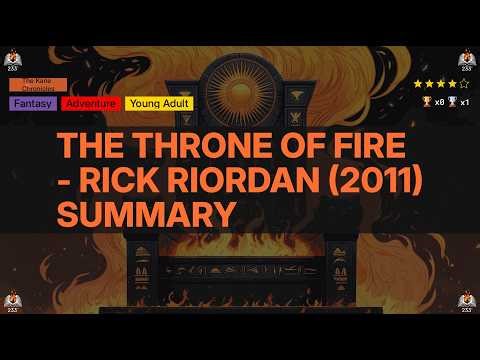 The Throne of Fire - Rick Riordan (2011) Summary (The Kane Chronicles - 2) - 4.19 ⭐️