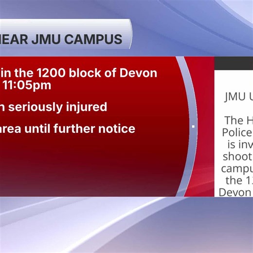 'No active threat' after person shot near James Madison University student apartments, police say