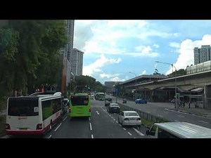 Singapore #50 bus 前面展望5倍速 5x play