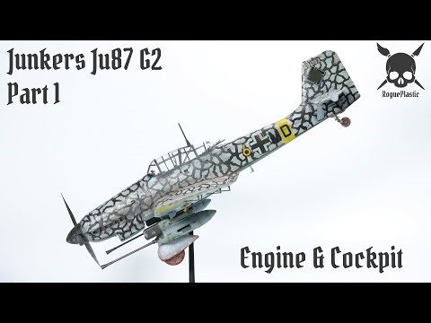 Building The 1/35 Scale Junkers JU87 G1/G2 Stuka / Part 1 - Engine & Cockpit
