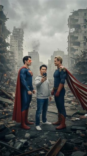 Superman vs Homelander #aianimation #marvel #dc