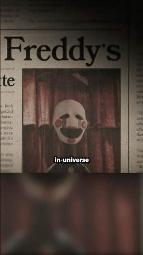 Secret Marionette Lore in the FNAF 2 Movie #fnafmovie