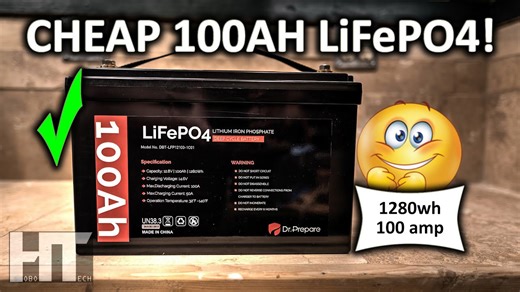 Dirt cheap Dr. Prepare 100AH LiFePO4 drop in lithium LFP battery review