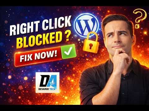How to Enable Right Click in WordPress 🔓 (Bangla Guide 2026)