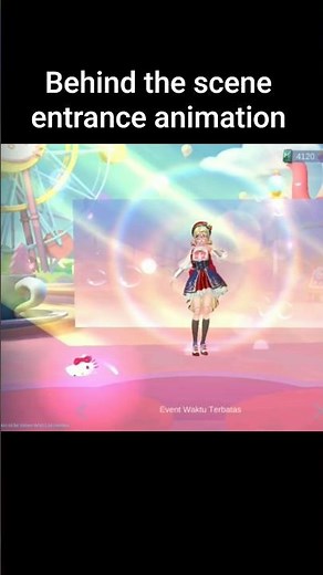 behind the scene Angela hello kitty skin entrance animation