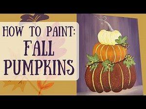 Beginner Fall Pumpkin Painting | Step by Step Acrylic Painting Tutorial