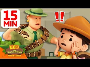 Python Wraps Itself Around Rangers?! 🐍 | 15 Min | Leo the Wildlife Ranger | #animals