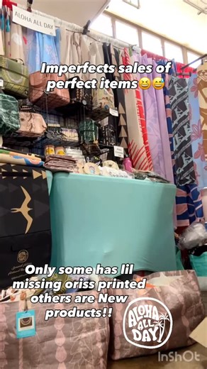 Imperfects sales bin is full with new perfect items❤️❤️ We are at the Blaisdell Center this weekend! Visit us to say Aloha and take advantage of our special Early Christmas sales — perfect for getting a head start on your holiday shopping! 🛍️@HawaiiHolidayCraftFair! this Friday and weekend at@blaisdellcenter ⏰10/31 Fri. 12pm-7pm 11/1. Sat. 10am-6pm 11/2 Sun. 10am-5pm 🛍️ Early Christmas shopping 20 % Off on most items 🌺“Spread Aloha Around The World” www.AlohaAllDayHawaii.com Ig,Tiktok &FB : A