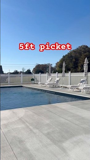 5ft PVC Pool fence