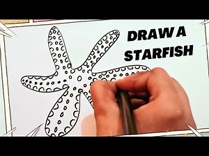 Draw a Starfish in 5 Easy Steps | Super Simple
