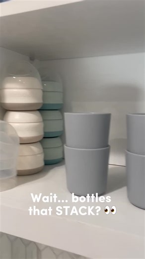 babaloo on Instagram: "A small feature we love? They stack ✨ Babaloo bottles are designed to stack neatly, helping keep cabinets a little less cluttered and feeding gear easier to organize. Because when you’re in this stage of life, simple things that make everyday routines smoother really matter. It’s not the biggest feature but it’s one parents appreciate once they see it 👏 Thoughtful design shows up in the little details, too 🩵 #babaloobottle #babyledbottle #babaloo"