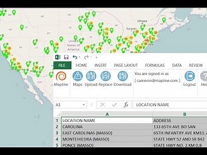 Mapline's Excel Add-in is the Easiest Way to Map