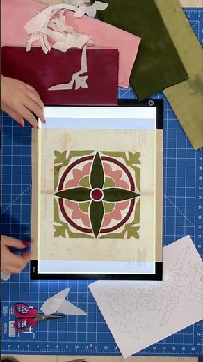 Quilt-as-you-go Appliqué block process #quiltasyougo #applique