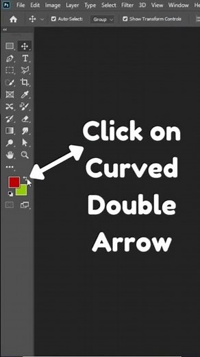 How to Switch Foreground and Background Color in Photoshop #switchcolor #switch #photoshop #shorts