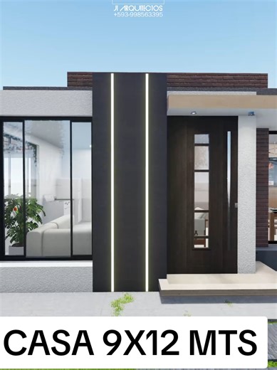 Tiny House Design: 9x12 Mts Modern Casa