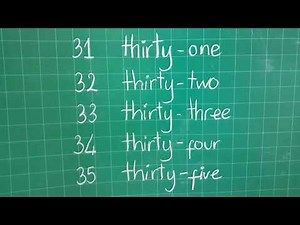 Đếm Số Tiếng Anh 31-40 | Counting Numbers From 31 To 40 | English For Future