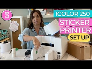 😍 iColor 250 Print and Cut Sticker Printer Setup (& CustomCUT Software)