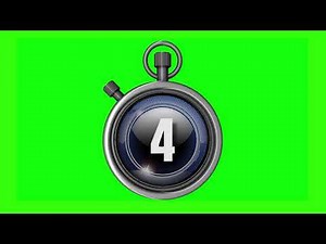 One to five seconds timer Gk question mid timer # green screen 1 to 5 countdown