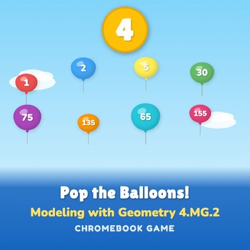 4th Grade Area & Perimeter Math Game | Math Center No Prep