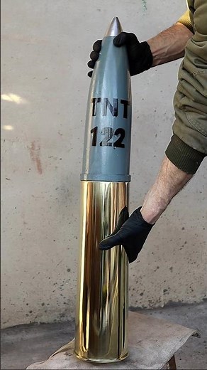 Restoration 122mm Howitzer Cartridge Replica