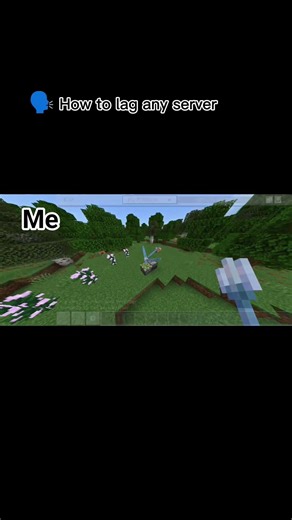 How to lag any minecraft server #minecraft #viral #trending #server #shorts