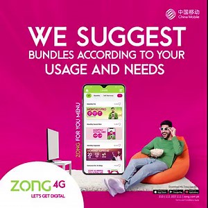 1.6K views · 124 reactions | With My Zong App, get the bundle of your choice – let us track your usage and suggest bundles best suited to your needs! #LetsGetDigital with #Zong4G | Zong | Facebook