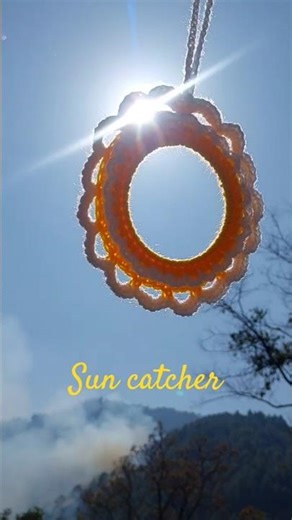 crochet sun catcher #crochet #ytshorts