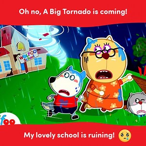 47K views · 472 reactions | Run, run now! Storm is coming!! ️ #Wolfoo #kidscartoon | Wolfoo Kids Cartoon | Facebook