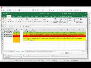 Manage Baselines in P6