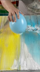 My sandy shores creation with a swipe added great patterns with balloon dips! #fluidart #abstractart #artist | Mark J Ratcliffe Art