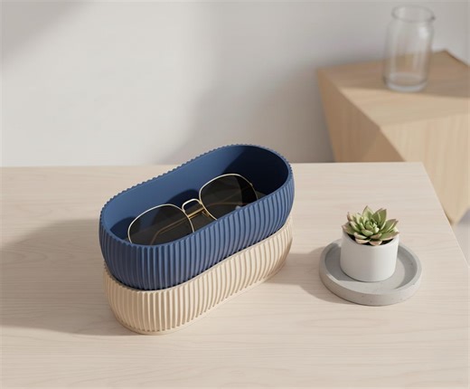 Stackable Eyeglasses Organizer Tray With Textured Design for Eyeglass Storage, Multi Color Plastic Glasses Holder for Desk or Drawer Use - Etsy