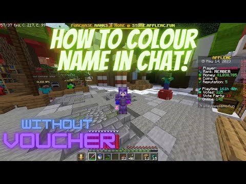how to change chat color in minecraft |APPLE MC | banana realm