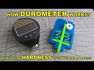 Drillpro Durometer. How Shore Durometer works? What's the hardness of 3D printed plastic materials?