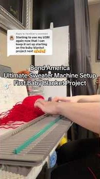 Setting up my permanent Bond America Ultimate Sweater Machine setup 🧶