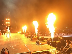 Flames, Pyro, Cryo, and Confetti Cannons at the L Festival!