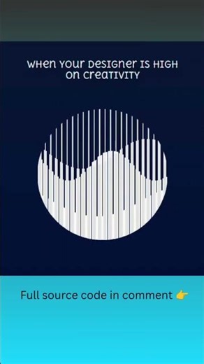 Mesmerizing Electronic Waves UI Animation | Fun With Code #Shorts #coding #uidesign #programming