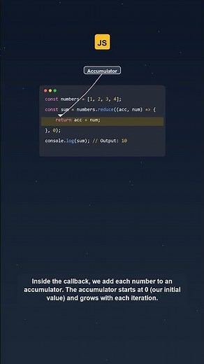 **JavaScript's `Array.prototype.reduce()` for Aggregation** | Javascript Tutorial #shorts #coding