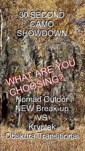 Revived after 15 Years! Mossy Oak New Break-Up by Nomad Outdoor VS Kryptek Obskura Transitional