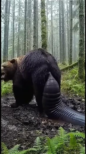 Bear giving birth! Or...