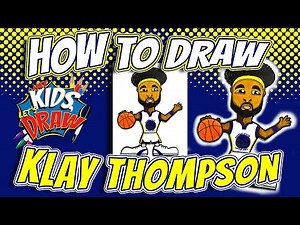 How to Draw Klay Thompson for Kids EASY - Golden State Warriors