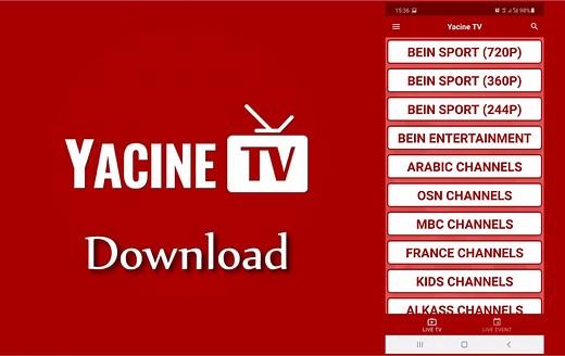 Yacine TV APK 2026 Download (V5.5.1) télécharger yacine tv apk