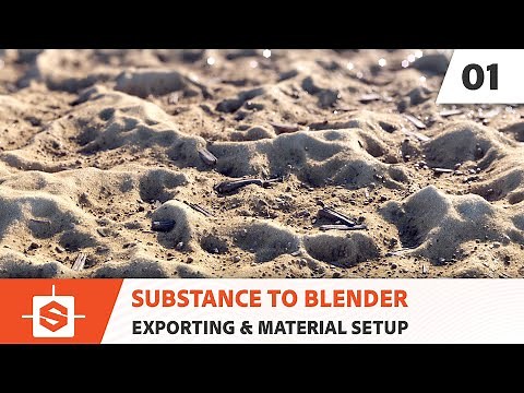 Substance To Blender: 01 - Exporting textures and material setup | Adobe Substance 3D