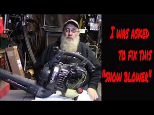 Craftsman 4 cycle Leaf Blower running poorly, no rpm's. #smallenginerepaie #leafblowerrepair