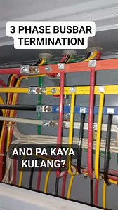 3 Phase Busbar Termination dami pa daw kulang #electrician #relay #panelboard #lights #switch #wiring #engineering #outlet #diy #electrical | Electricians Guide