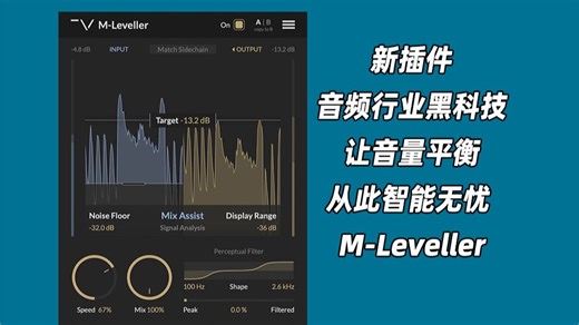 2025新插件！拯救你的混音！Techivation M-Leveller 让音量平衡从此智能无忧