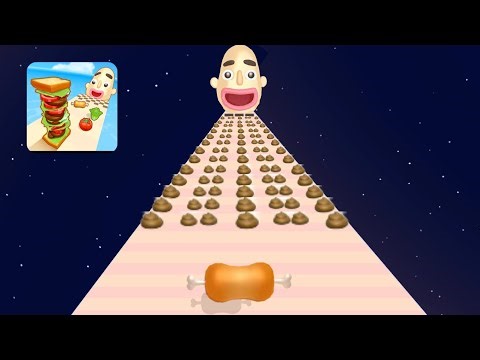 Sandwich Runner - Runner Game 🆚 NUMBER MASTER Run & Merge (1Q = 100,000,000,000,000) 2048 Gameplay.